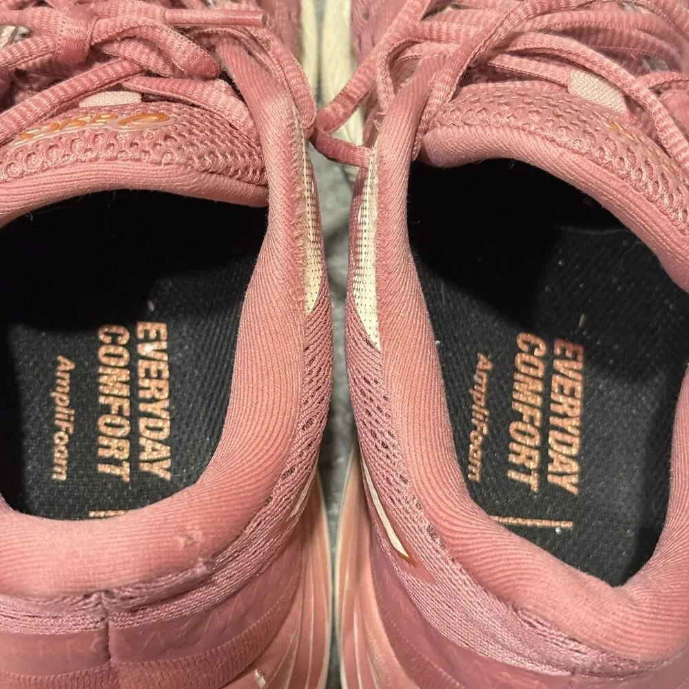 ASICS Shoes Womens Size 7 Pink Mesh Everyday Comfort Running AmpliFoam Sneakers
